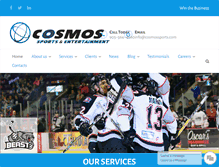 Tablet Screenshot of cosmossports.com